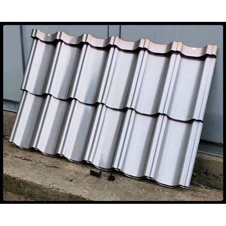 Нержавеющая модульная черепица - Insbruk 0,5 мм (без окраски) 1 Нержавеющая модульная черепица - Insbruk 0,5 мм (без окраски)