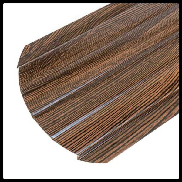 Металлический штакетник 0,4 х 105 мм | Под дерево Венге