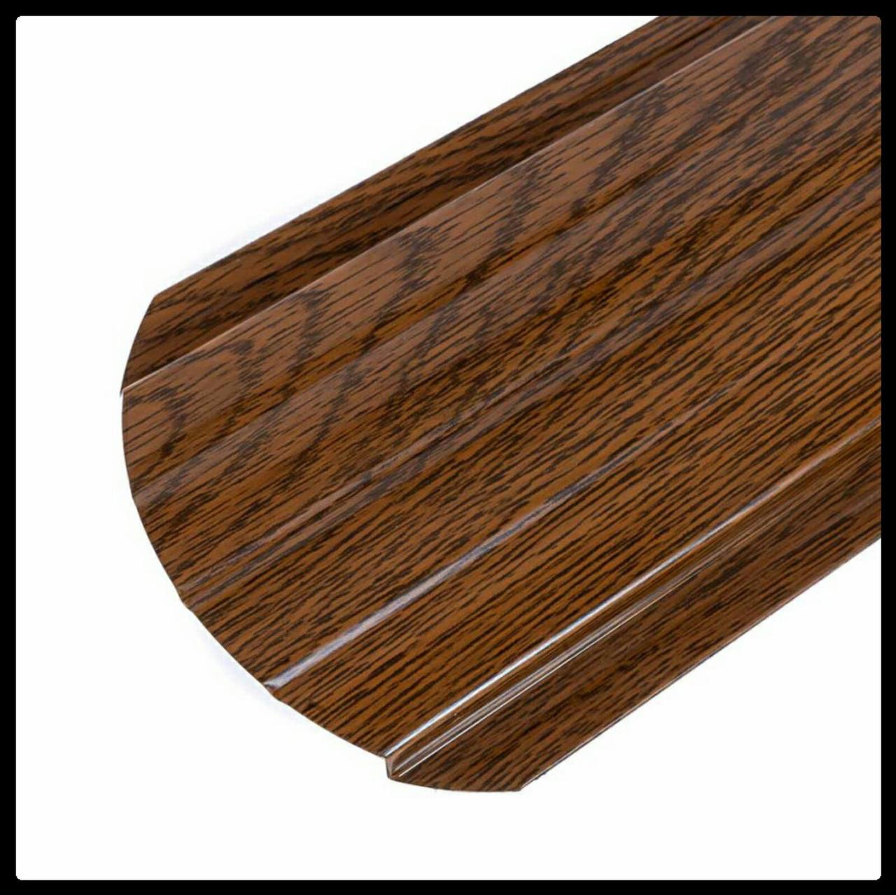 Металлический штакетник 0,4 х 105 мм | Под дерево Темное дерево 1 Металлический штакетник 0,4 х 105 мм | Под дерево Темное дерево