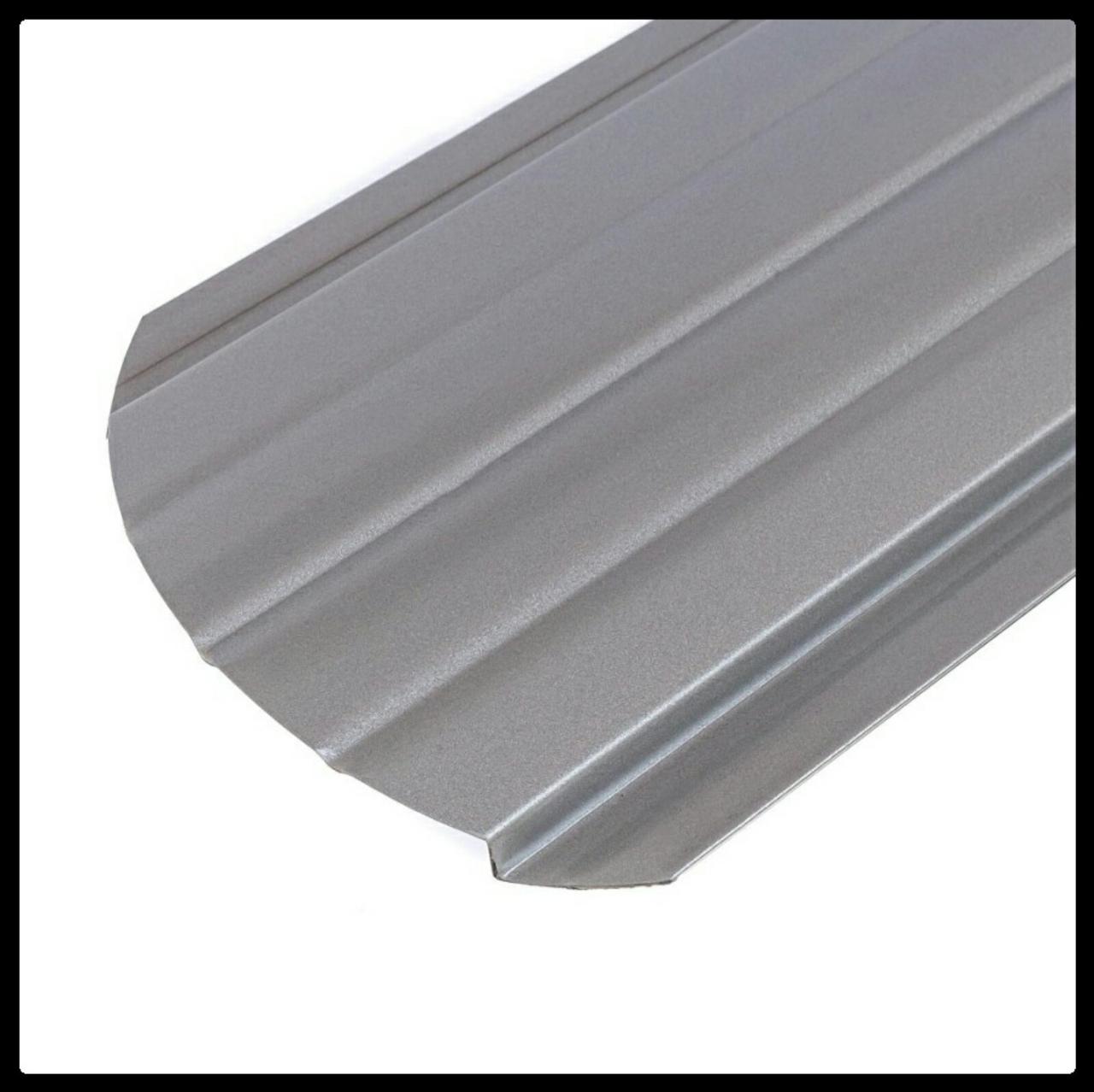 Металлический штакетник 0,4 х 105 мм | PE | RAL 9006 1 Металлический штакетник 0,4 х 105 мм | PE | RAL 9006