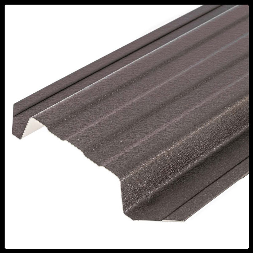 Металлический штакетник 0,5 х 115 мм | MAT | RAL 8019 темно коричневый 1 Металлический штакетник 0,5 х 115 мм | MAT | RAL 8019 темно коричневый