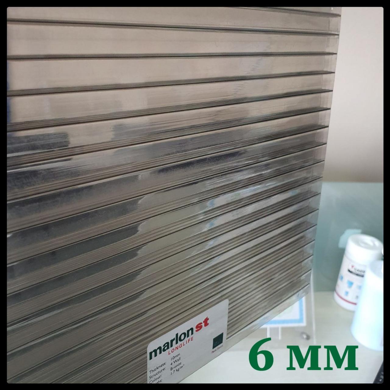 Сотовый поликарбонат Marlon Bronza 6 mm 1 Сотовый поликарбонат Marlon Bronza 6 mm