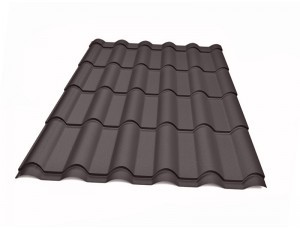 Металлочерепица Ретро Ferrogal 0,4 mm RAL 8019