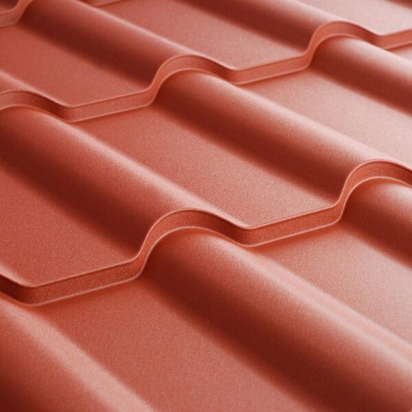 Металлочерепица Ретро Ferrogal 0,4 mm RAL 3011