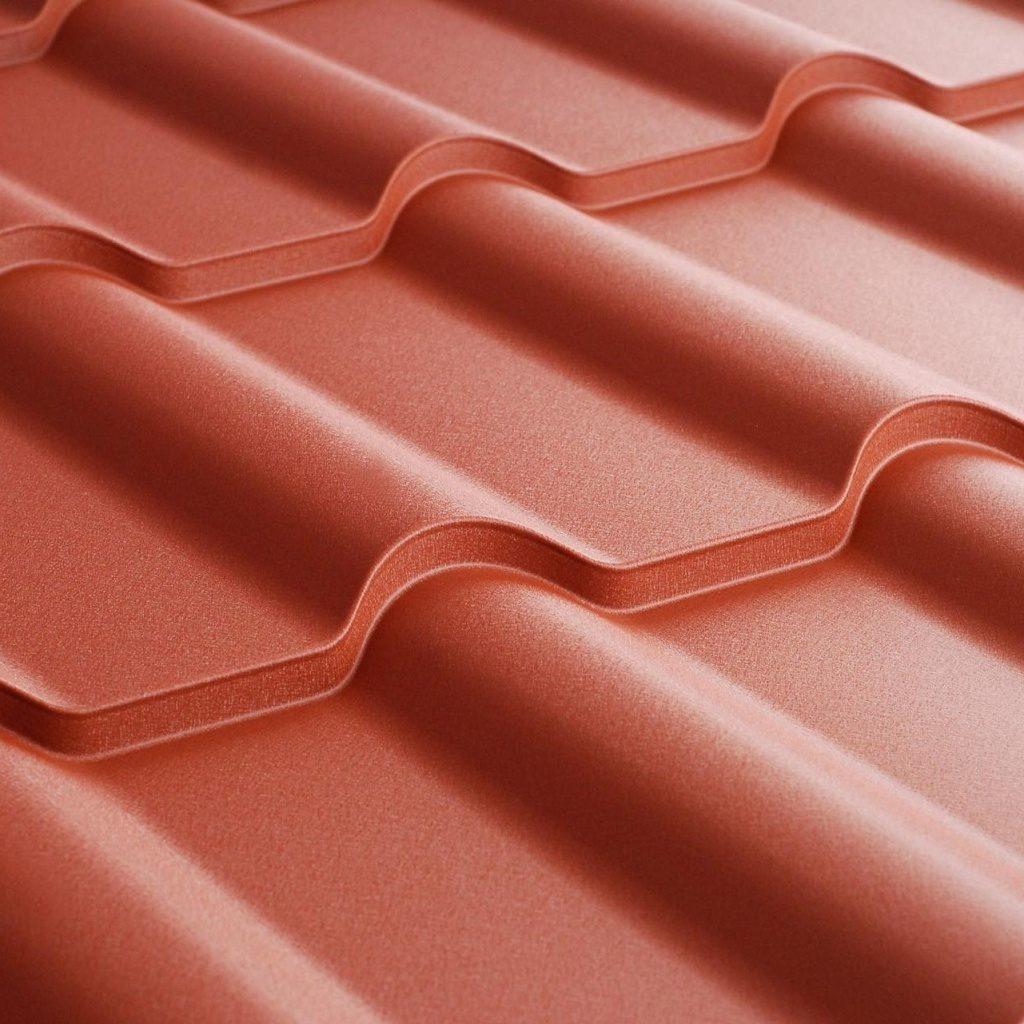 Металлочерепица Ретро Ferrogal 0,4 mm RAL 3009 1 Металлочерепица Ретро Ferrogal 0,4 mm RAL 3009