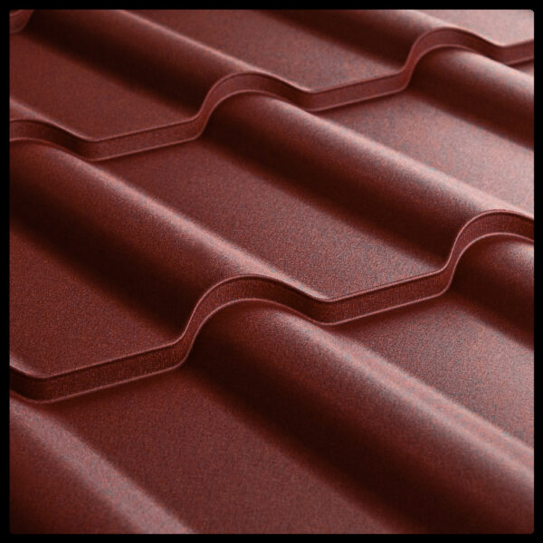 Металлочерепица Ретро ARCELOR MITTAL 0,5 mm PEMA RAL 3005