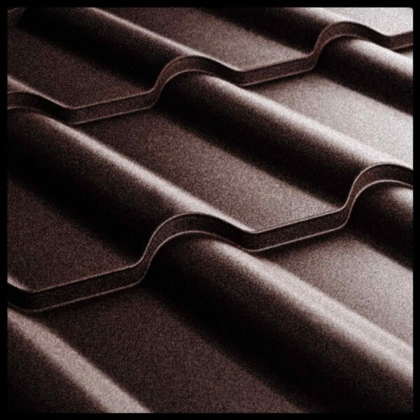 Металлочерепица Ретро U.S.Steel Словакия 0,45 mm PEMA RAL 8019