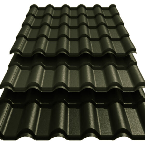 Металлочерепица Ретро U.S.Steel Словакия 0,45 mm PE Ral 6020