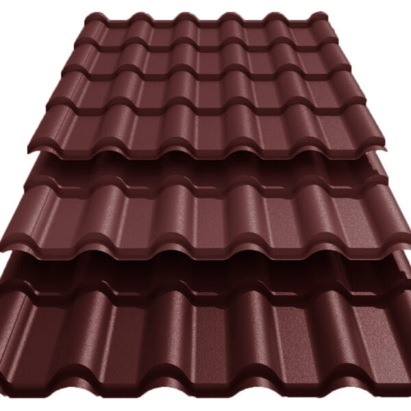Металлочерепица Ретро U.S.Steel Словакия 0,45 mm PE RAL 8017