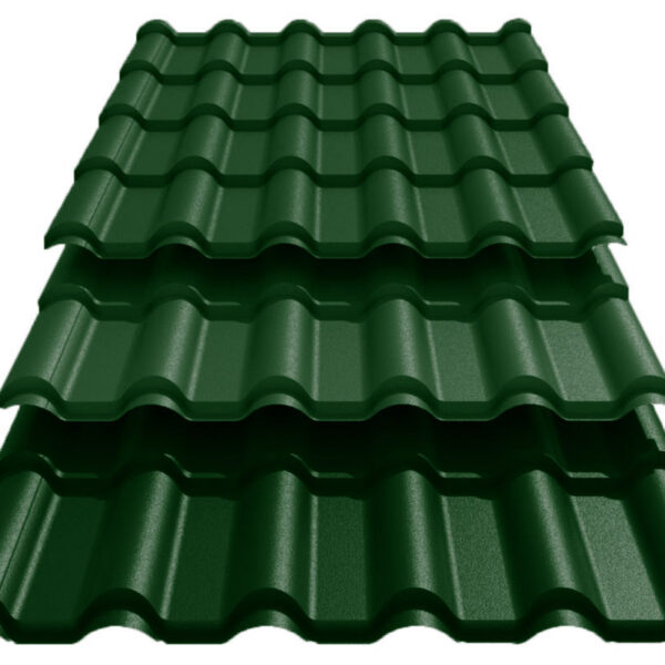 Металлочерепица Ретро U.S.Steel Словакия 0,45 mm PE Ral 6005