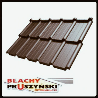 Модульная черепица FIORD — (Лист 0.827 м.кв) PEMA RAL 8017