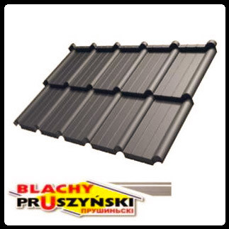 Модульная черепица FIORD — (Лист 0.827 м.кв) PEMA RAL 8019