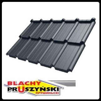 Модульная черепица FIORD — (Лист 0.827 м.кв) PEMA RAL 9005