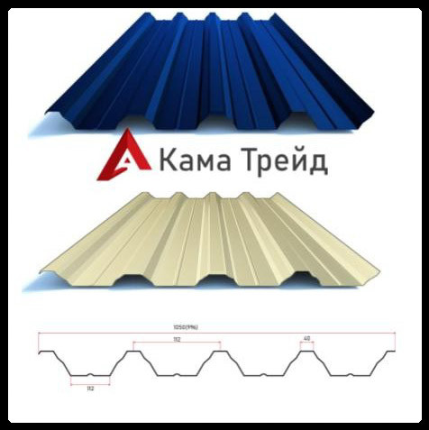 Профнастил НС-57 "КамаТрейд" 0,45 мм Китай РЕМА Ral