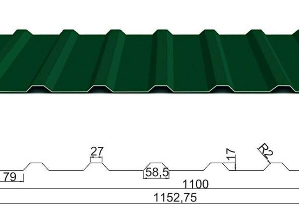Профнастил ПК 20 0,7 мм Алмет RAL