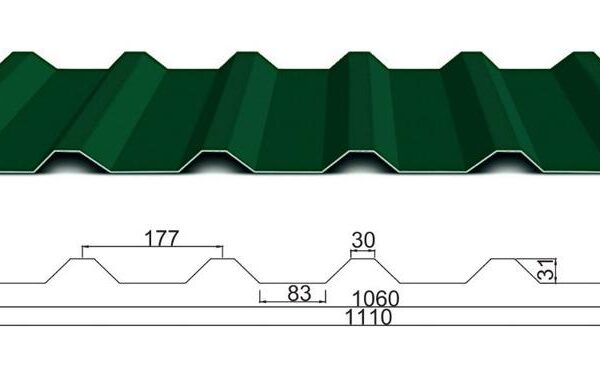 Профнастил НС 35 0,43 мм Алмет RAL