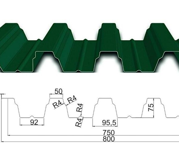Профнастил Н-75 Алмет