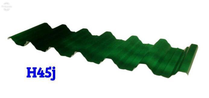 Профнастил н 45 j 0.5 мм «ПСМ профиль» RAL 6002 1 Профнастил н 45 j 0.5 мм «ПСМ профиль» RAL 6002
