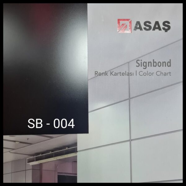 Интерьерные композитные панели ТМ - Signbond 3 мм SB-004 Черный