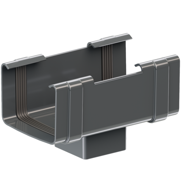 Лейка квадратного желоба водостока 135 mm / TM KROP 1 Лейка квадратного желоба водостока 135 mm / TM KROP