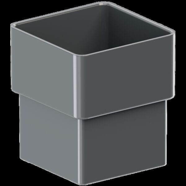 Муфта трубы квадратного водостока 80*80 mm / TM KROP