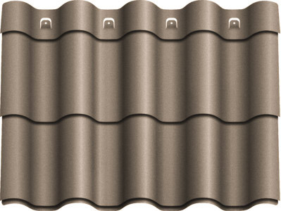 Металлочерепица Агат "Z-lock" Модульная 0,5 RAL 8019