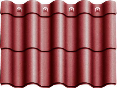 Металлочерепица Агат "Z-lock" Модульная 0,5 RAL 3005