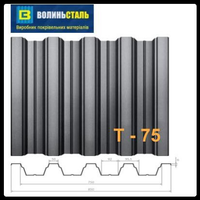 Профнастил Т-75 Волинь-Сталь