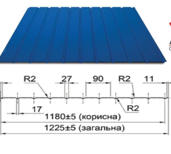 Профнстил С-7 Астра 0.4 мм / RAL