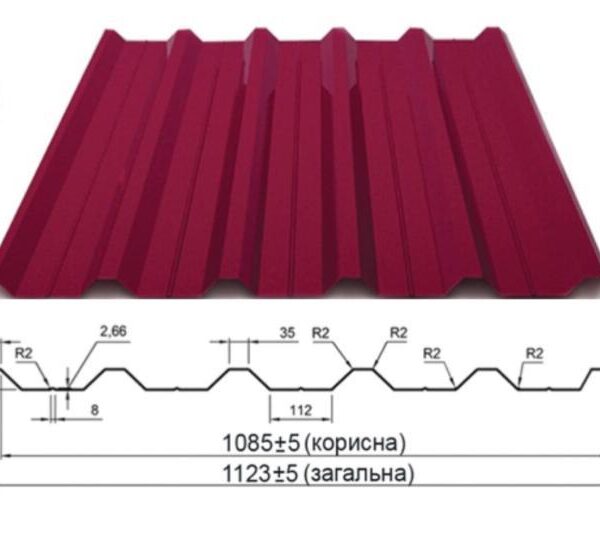 Профнстил НС-35 Астра 0.4 мм Polysteel / PE / RAL