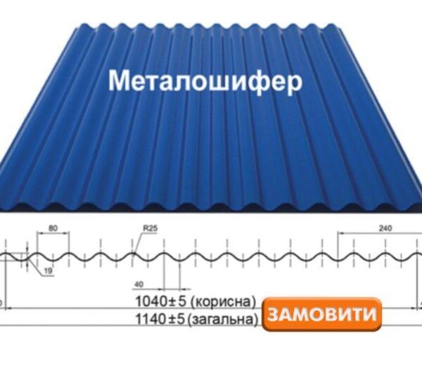 Металлошифер Н-19 Астра 0.42 мм PolySteel / PEМА / RAL