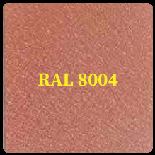 Гладкий лист POLYSTEEL - 0,45 мм / 1250 мм / PEMA / RAL 8004 Терракоттовый