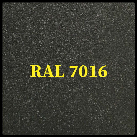Гладкий лист POLYSTEEL - 0,45 мм / 1250 мм / PEMA / RAL 7016 Антрацит