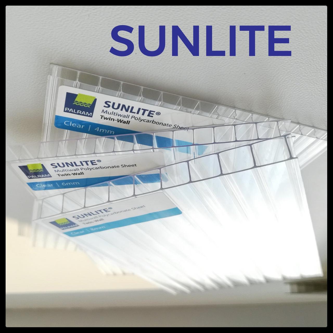 Сотовый поликарбонат Sunlite ТМ "PALRAM" / мм 1 Сотовый поликарбонат Sunlite ТМ "PALRAM" / мм