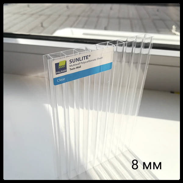 Сотовый поликарбонат Sunlite ТМ "PALRAM" / мм 8