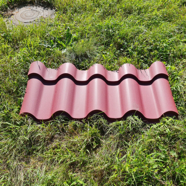 Металлочерепица Интегра 0,45 мм RAL 8004 Терракоттовый