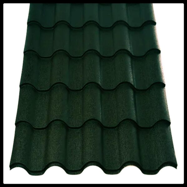 Металлочерепица Интегра 0,5 мм RAL 6005 темно зеленый