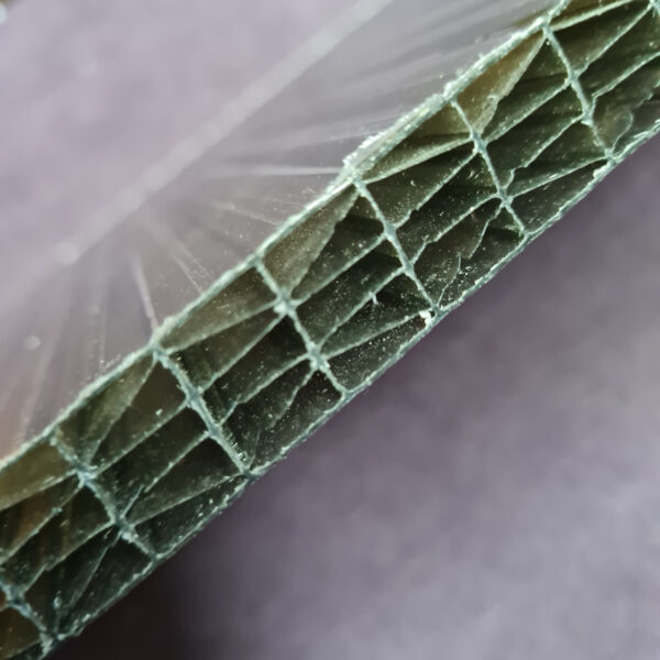 Поликарбонат сотовый 16 мм Ж образный Бронза