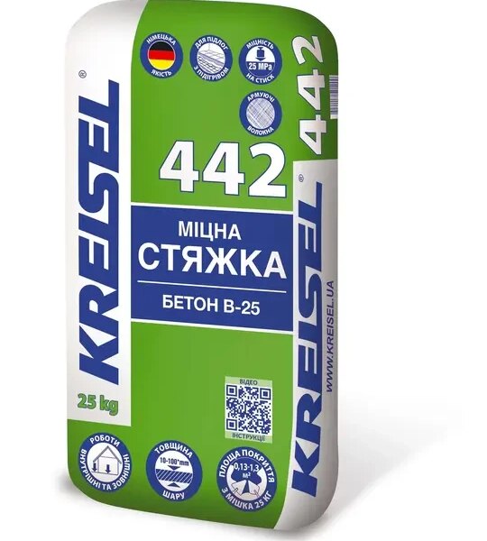 Прочная стяжка для полов БЕТОН B-25 Kreisel 442