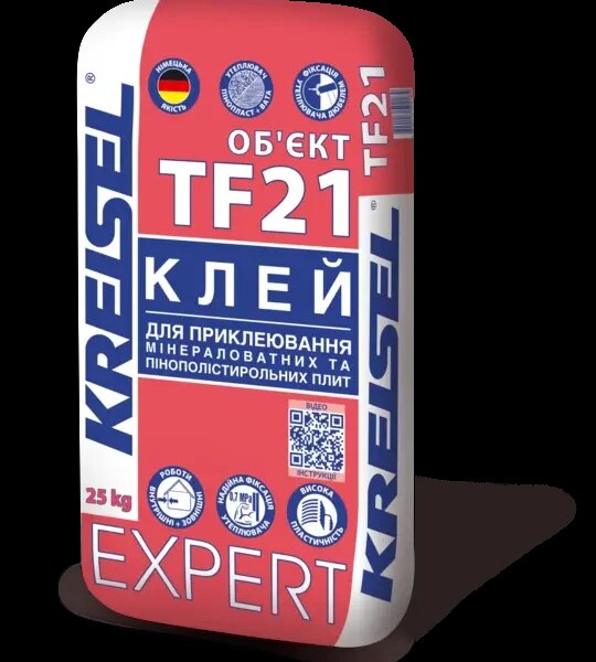 Kreisel TF-21 Expert Клей для приклеивания минераловатных и пенополстирольных плит (25 кг)