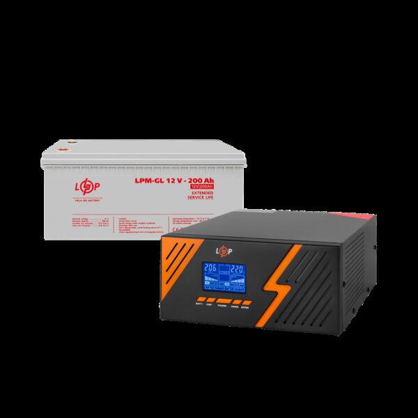 Комплект резервного питания ИБП + гелевая батарея (UPS B1500 + АКБ GL 2400Wh)