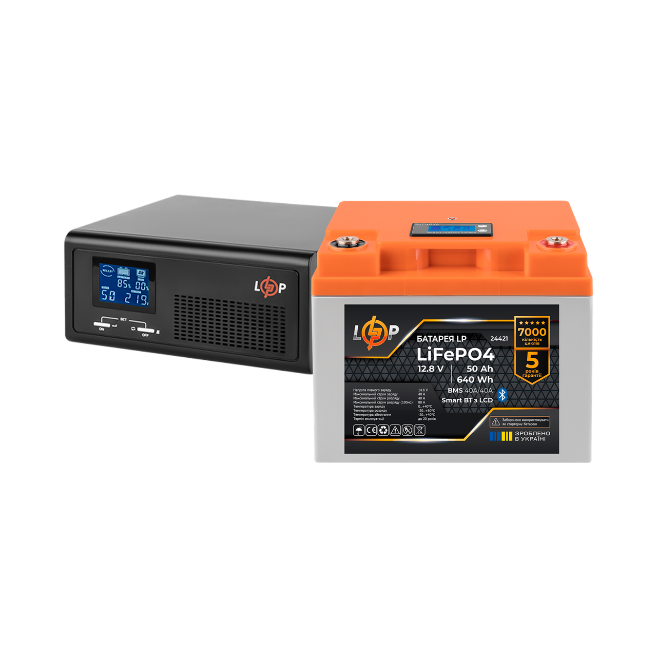 Комплект резервного питания LP(LogicPower) ИБП + литиевая (LiFePO4) батарея (UPS В430VA + АКБ LiFePO4 640W) 1 Комплект резервного питания LP(LogicPower) ИБП + литиевая (LiFePO4) батарея (UPS В430VA + АКБ LiFePO4 640W)