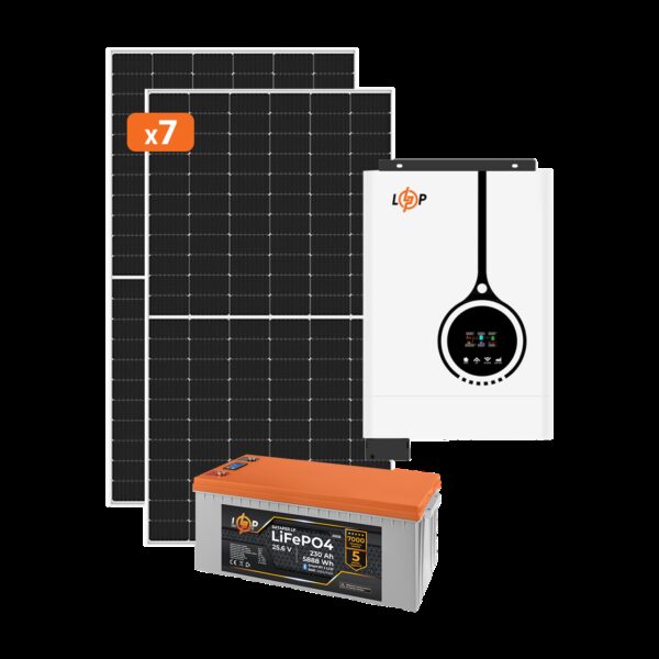 Солнечная электростанция (СЭС) Премиум 4.2kW АКБ 6kWh LiFePO4 230 Ah