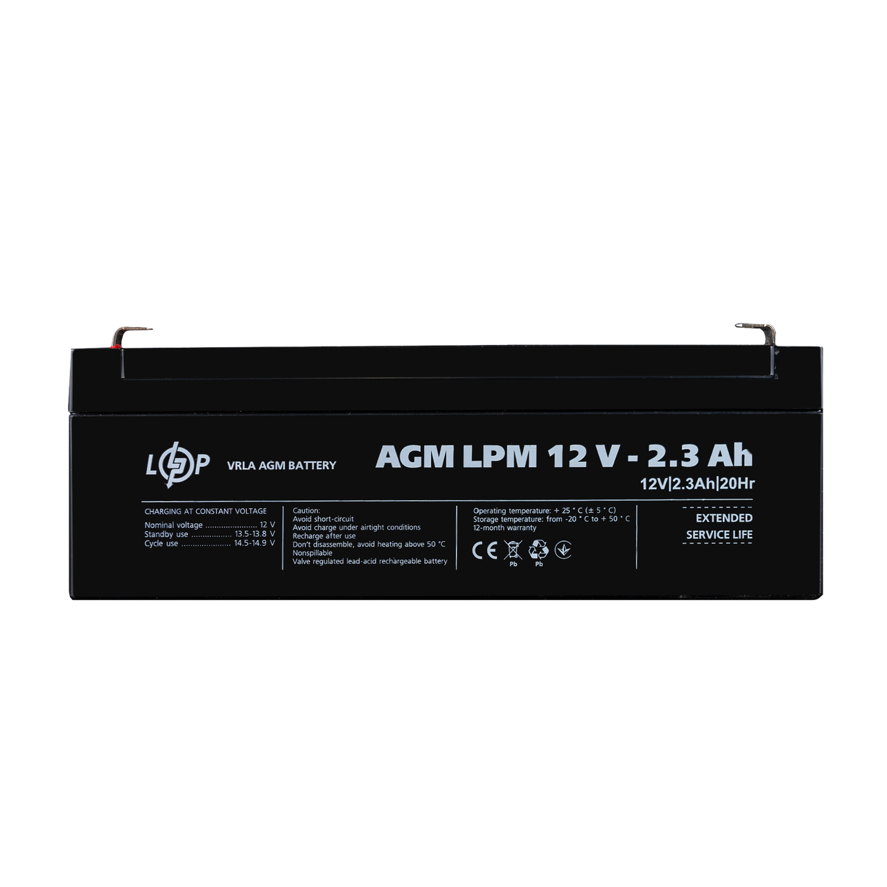 Аккумулятор AGM LPM 12V - 2.3 Ah 1 Аккумулятор AGM LPM 12V - 2.3 Ah