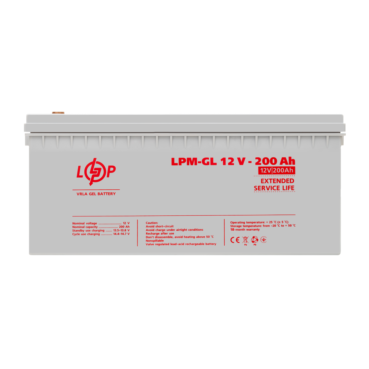 Аккумулятор гелевый LPM-GL 12V - 200 Ah 1 Аккумулятор гелевый LPM-GL 12V - 200 Ah