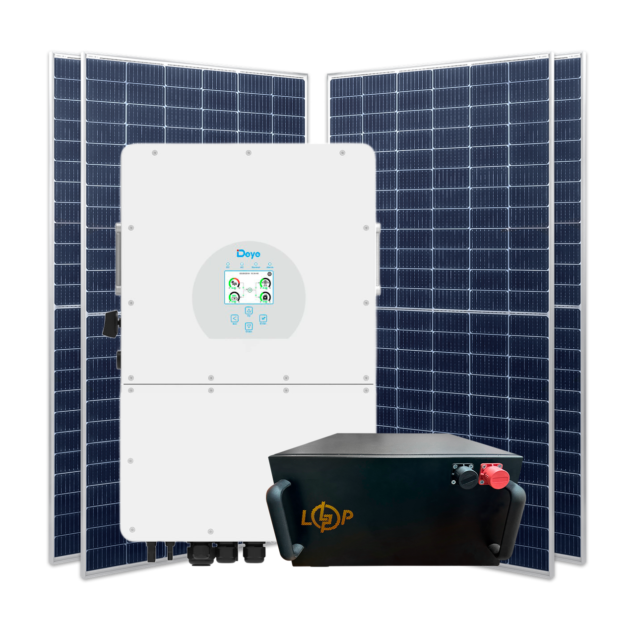 Гибридная станция 20 квт (3ф.) с LiFePO4 на 22 кВт (двусторонние панели) 1 Гибридная станция 20 квт (3ф.) с LiFePO4 на 22 кВт (двусторонние панели)