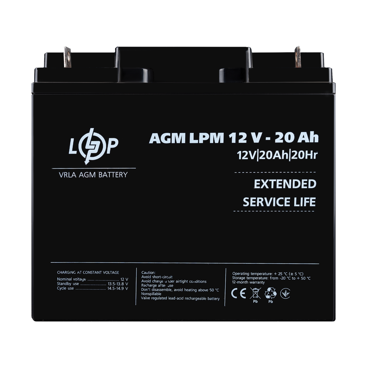 Аккумулятор AGM LPM 12V - 20 Ah 1 Аккумулятор AGM LPM 12V - 20 Ah