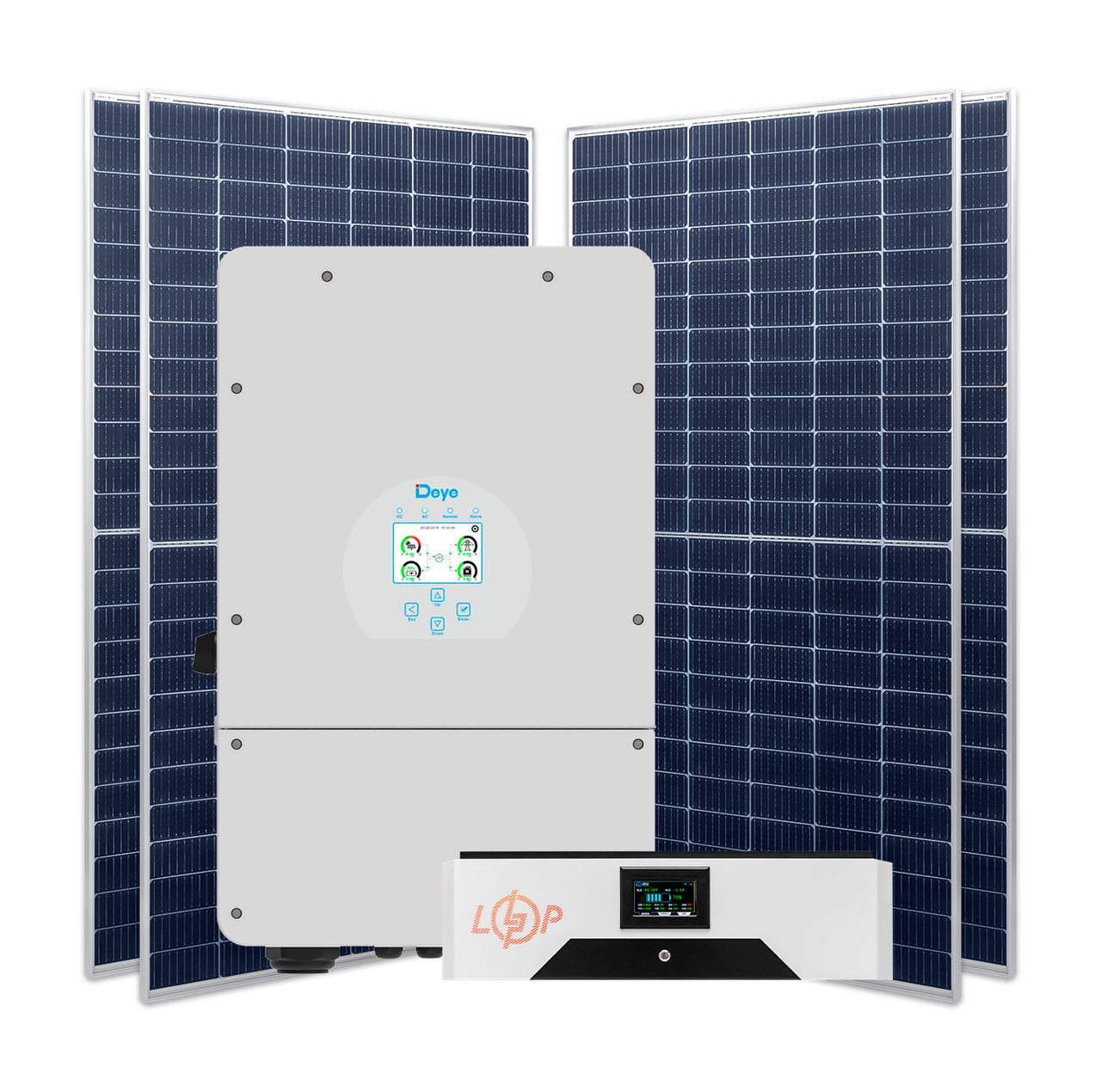 Гибридная станция 10 квт (1ф.) с LiFePO4 на 15,6 кВт 1 Гибридная станция 10 квт (1ф.) с LiFePO4 на 15,6 кВт