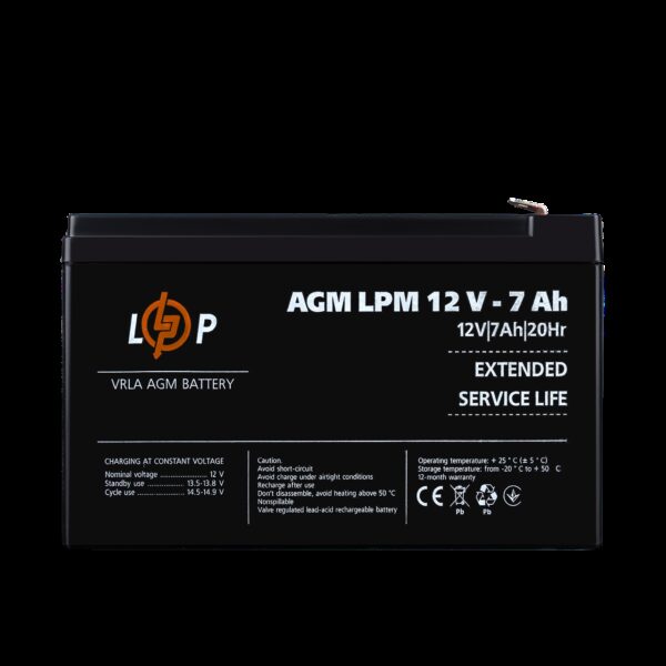 Аккумулятор AGM LPM 12V - 7 Ah