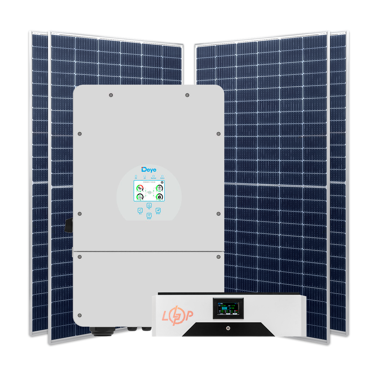 Гибридная станция 12 квт (1ф.) с LiFePO4 на 15,6 кВт 1 Гибридная станция 12 квт (1ф.) с LiFePO4 на 15,6 кВт